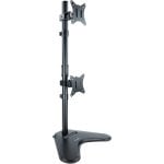 Supporto verticale inclinabile e girevole TooQ per 2 monitor 17"-32" VESA 100x100 max. 9Kg