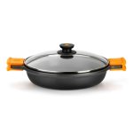 Casserole basse BRA Efficient 24cm aluminium coulé avec couvercle