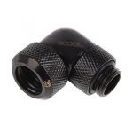 Racor Alphacool Eiszapfen 90° giratório preto 3mm G1/4 compatível tubos 13mm