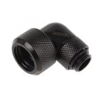 Alphacool Eiszapfen Adaptador de Compressão 16mm HardTube 90° Giratório G1/4 Serrilhado Preto Alphacool Eiszapfen Adaptador de Compressão 16mm HardTube 90° Giratório G1/4 Serrilhado Preto