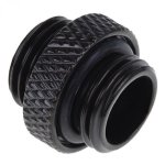 Flüssigkeitskühlung Alphacool Doppel-Nippel G1/4 Außengewinde Schwarz 15 mm