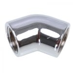 Alphacool HF Connecteur en L 45º G1/4 Filetage interne vers G1/4 Filetage interne Chrome