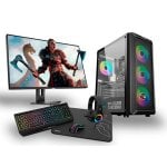 PC Racing Pack Gaming AMD Ryzen 3200G/8 GB/480 GB SSD + schermo Full HD da 24" + tastiera + mouse