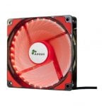 Inter-Tech L-12025 Ventilateur 120mm LED Rouge