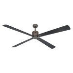 Deckenventilator CasaFan Eco Neo III BZ-SW/TK Bronze Schwarz/Teca 180cm 28W Fernbedienung