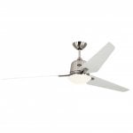 CasaFan Eco Aviatos Deckenventilator mit DC-Motor, Licht und Steuerung, Weiß