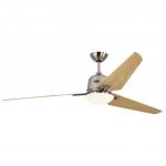 Ventilator CasaFan Eco Aviatos 162 Cromo Satinado/Arce mit Licht und Fernbedienung