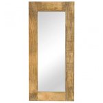 Vidaxl Espejo De Madera Maciza De Mango 50x110 Cm