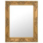 Vidaxl Espejo De Pared Estilo Barroco Dorado 50x60 Cm Dorado Dorado-50x60