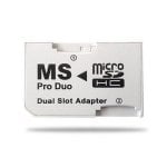 Adaptador Dual MicroSD a Memory Stick Pro Duo Blanco