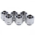 Refrigeration Liquide Alphacool Eiszapfen Pack 6 Connecteurs G1/4 16/10mm Chrome