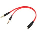 Cavo sdoppiatore audio OcioDual Mini Jack da 3,5 mm a 2x Jack da 3,5 mm TRS femmina/maschio