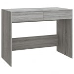 VidaXL Bureau en aggloméré gris Sonoma 101x50x76,5cm