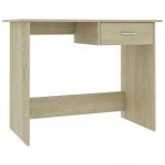VidaXL Bureau en aggloméré de chêne Sonoma 100x50x76cm