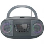 Radio CD Fonestar BOOM-GO-G 4W RMS Bluetooth USB MP3 AUX Portátil Gris