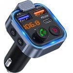 NK Transmisor FM Bluetooth para Coche Negro NK Transmisor FM Bluetooth para Coche Negro