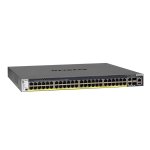 NETGEAR M4300-52G-PoE+ 1000W PSU Gestito L2/L3/L4 Gigabit Ethernet (10/100/1000) Supporto Power over Ethernet (PoE) 1U Nero