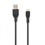 Gembird CCP-MUSB2-AMBM-1M câble USB USB 2.0 Micro-USB B USB A Noir