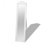 Vidaxl Espejo De Pie De Estilo Barroco Blanco 160x40 Cm