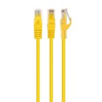 Cable de red Gembird PP6U-0.5M Cat6 UTP 0,5 m amarillo chapado en oro
