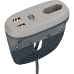 Station de recharge Brennenstuhl 1 Prise + 2 USB Anthracite