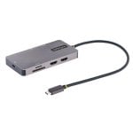 Hub USB Startech 120B-USBC-MULTIPORT 2x HDMI 4K 60Hz PD 100W SD Ethernet Cinzento