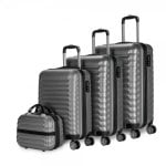 Numada Upfly Juego Maletas y Neceser 4pzs Gris Antracita