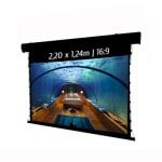 Schermo di proiezione motorizzato Kimex 2,20x1,24 m formato 16:9 con Wi-Fi nero