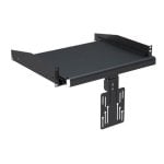 Kimex Bandeja Deslizante para Armario Rack 19" con Soporte para Monitor 2U Kimex Bandeja Deslizante para Armario Rack 19" con Soporte para Monitor 2U