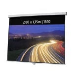 Schermo di proiezione manuale Kimex 2,80x1,75m Formato 16:10