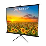 Kimex Pantalla de Proyección con Trípode 1.71x1.28m Formato 4:3