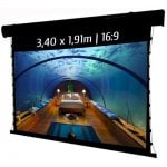 Kimex Écran de Projection Motorisé Tendu 3,40x1,91m Format 16:9 Wi-Fi Noir Kimex Écran de Projection Motorisé Tendu 3,40x1,91m Format 16:9 Wi-Fi Noir