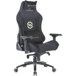 Forgeon Spica Fabric Silla Gaming Tela Transpirable Negra