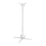 Kimex Soporte de Techo para Proyectores Altura 75-115cm Blanco