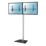 Supporto Da Terra Kimex Inclinabile per 2 Schermi TV 43''-49'' Altezza 240cm VESA 400x400 Max 50Kg