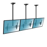 Kimex Menu Board Supporto da soffitto per 3 schermi TV 50"-55" Altezza 150 cm VESA 600x400 Max. 50Kg