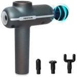 Pistola de massagem Prixton Fit Synergy + 4 cabeças pretas Pistola de massagem Prixton Fit Synergy + 4 cabeças pretas