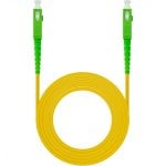 Câble Fibre Optique Nanocable SC/APC Monomode G657A2 3m Jaune