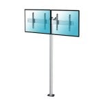 Kimex Soporte de Suelo Atornillable para 2 TV 43"-49" Altura 240cm VESA 400x400 Máx. 50Kg