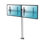 Kimex Soporte de Suelo Atornillable para 2 TV 50"-55" Altura 175cm VESA 600x400 Máx. 50Kg