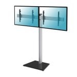 Kimex Soporte de Suelo para 2 TV 50"-55" Altura 175cm VESA 600x400 Máx. 50Kg
