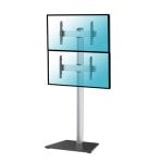 Kimex Soporte de Suelo para 2 TV 40"-65" Altura 240cm VESA 600x400 Máx. 50Kg