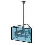 Kimex Suporte de Teto para 3 Ecrãs 32"-65" Altura Ajustável 86-325cm 600x400 Máx. 30Kg
