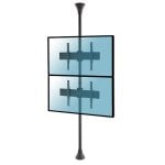 Kimex Supporto Da Pavimento/Soffitto Inclinabile per 2 Schermi TV 32''- 75'' VESA 600x400 Max 30Kg