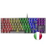 Mars Gaming MK80 mechanische Tastatur, schwarz, FRGB-Schalter, braun, italienisches Layout