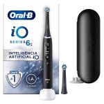 Oszillierende Zahnbürste Braun Oral-B iO 6 S 5 Modi 2 Bürstenköpfe Drucksensor Timer Bluetooth Display Etui