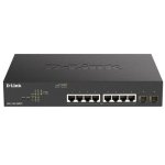 Switch Gestionado D-Link DGS-1100-10MPV2/E 8 Ports Gigabit PoE+ 2 SFP