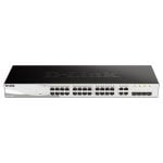 Commutateur géré D-Link DGS-1210-28/E Smart+ 24 ports Ethernet Gigabit + 4 ports combinés 1000BASE-T/SFP