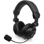 Casque Ewent EW3564 filaire stéréo avec micro flexible et contrôle volume noir