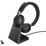Auricolari Jabra Evolve2 65 Wireless Bluetooth per Ufficio con Cancellazione Rumore, Nero